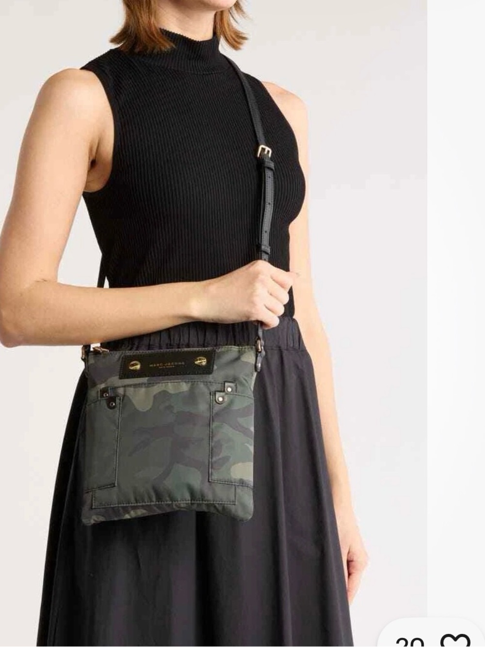 Camouflage Crossbody Bag - Olive Green